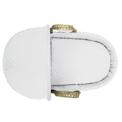No Pattern Cotton Moses Basket Bedding Set