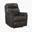 Fauteuil inclinable électrique 33 po Moapa moderne et contemporain en cuir fleur avec contrôle de l'alimentation à une touche, port de charge USB et siège en mousse enveloppée de Dacron-1688412031