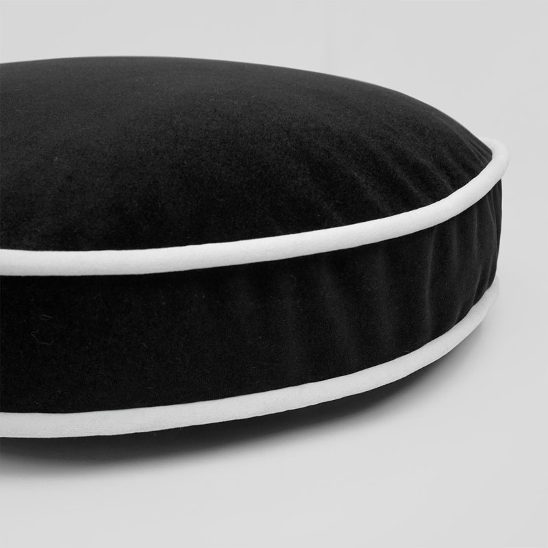 Coussin Posh, Noir