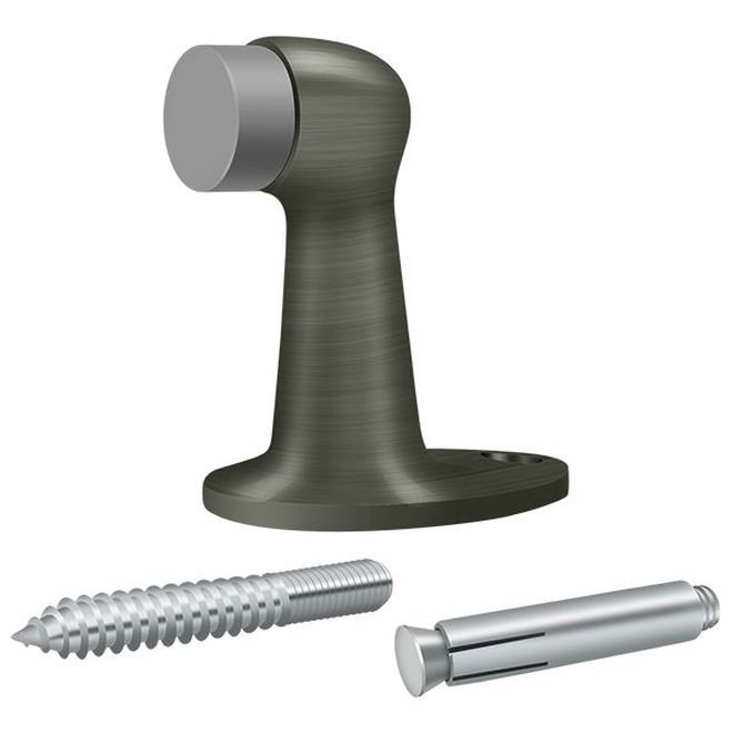 Deltana FDB278U15A Floor Door Bumper 2-7/8", Solid Brass in Antique Nickel, Antique Nickel