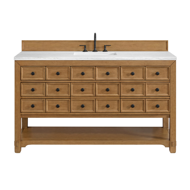 Malibu 60'' W Single Vanity, Eternal Jasmine Pearl, Widespread