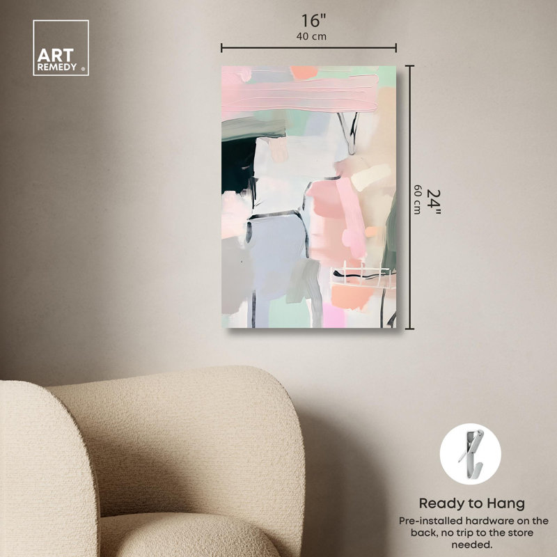«Pastel Reflections» par Art Remedy, Toile tendue, H 24 po x l 16 po