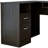 47" Light Gray L Shape Computer Desk With Two Drawers-1305123558
