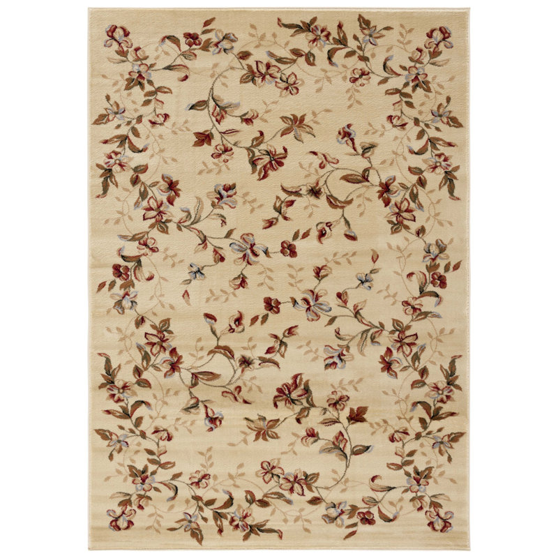 Carolane Performance Floral Rug, Rectangle 3'3" x 5'3"