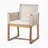 Outdoor Acacia Wood Patio Armchair with Rope Design-895233153