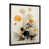 Impression noire sur toile encadrée