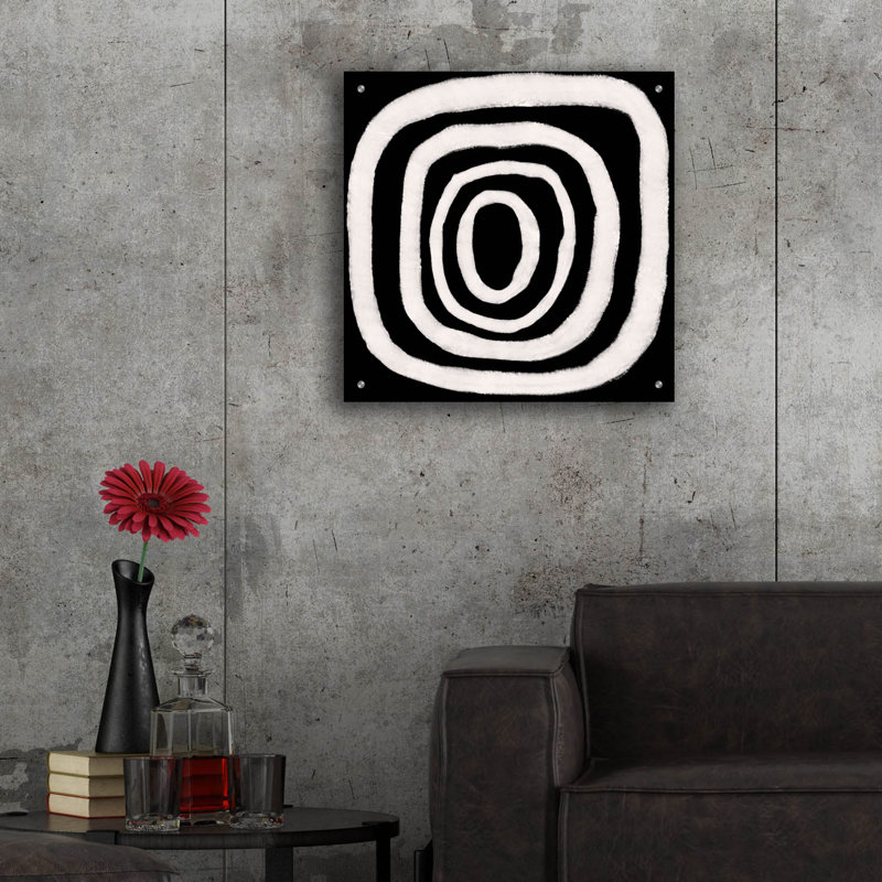 «Dizziness VI» par Regina Moore, art mural en verre acrylique, H 24 po x l 24 po x P 0,2 po