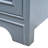 30.5" Tall Modern Retro Ribbed Wood End Table With Storage Shelf For Living Room,  Azure Grey Finish
