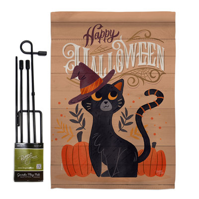 Bannière de jardin Witchy Cat