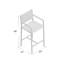 Tabouret de bar d'extérieur 29,5 po Caggiano