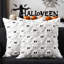 Housses de coussin Halloween 40x40 cm (2 pièces) Fantôme blanc Décoration Halloween Ensemble de 2 housses de coussin décoratives en fausse fourrure et laine pour fauteuil, canapé, chambre, salon-136845619-136845620