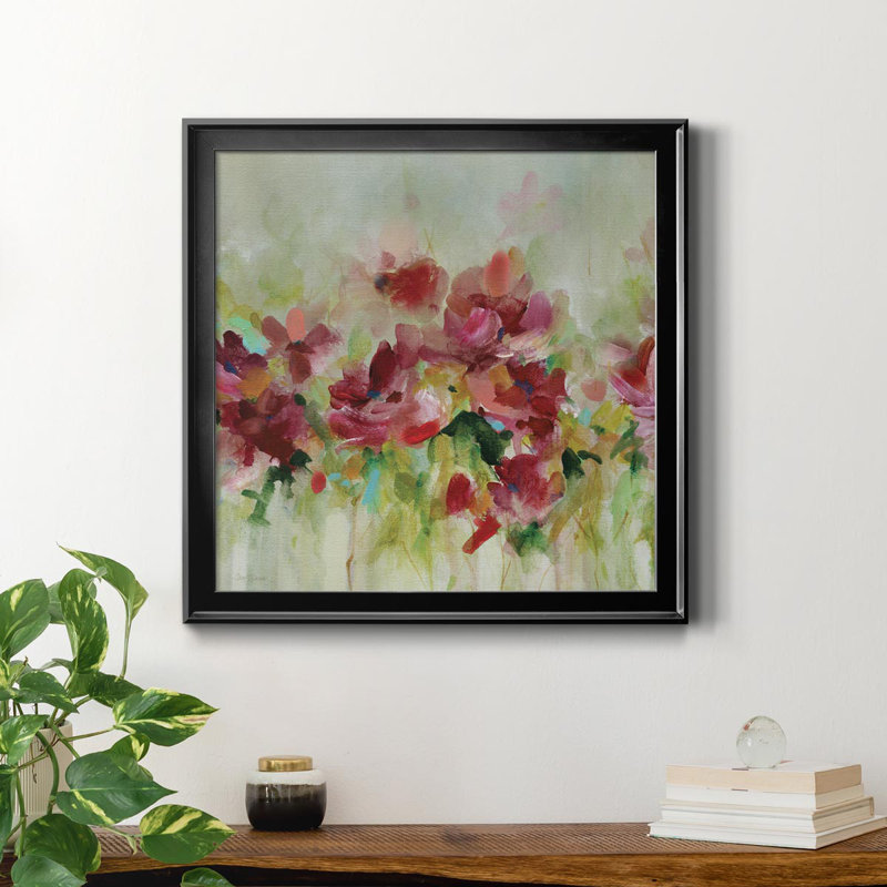 Garden Play I - Peinture sur toile encadrée, Noir, H 30,5 po x l 30,5 po x P 1,5 po