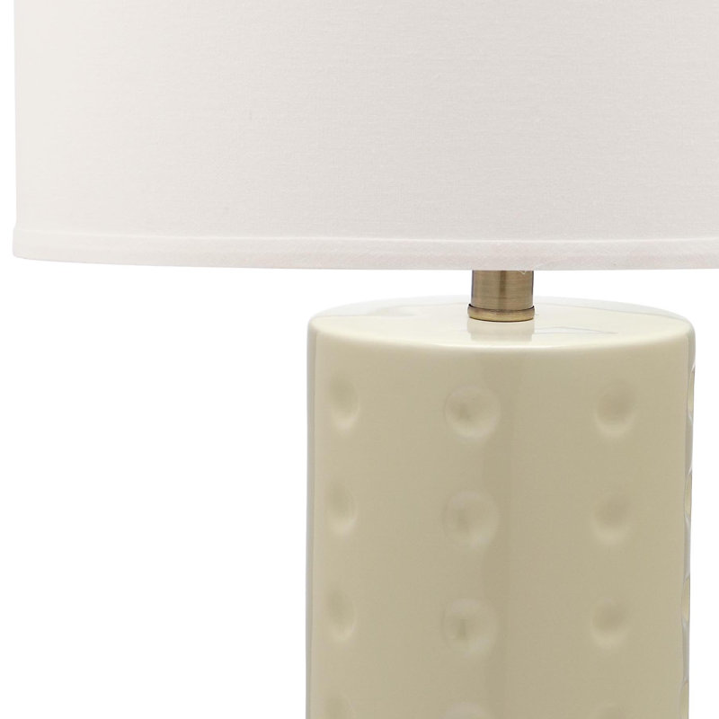 Gunna Ceramic Table Lamp, Creme