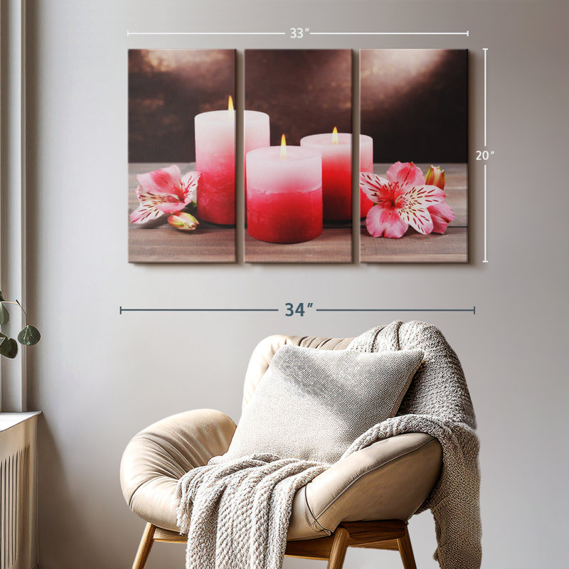 Impression sur toile Spa Spa, H 20 po x l 33 po x P 1,25 po