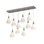 Mobius 10 - Light Rectangular Pendant - Spun Frost Shade