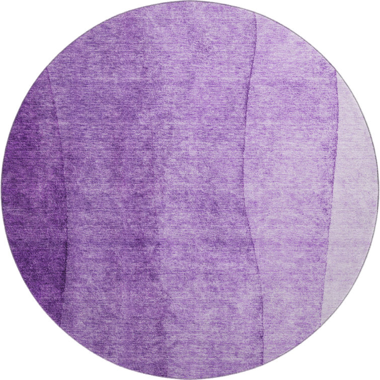 Premium Machine Washable Prisco Purple Rug
