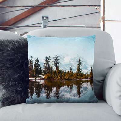 Mount Shuksan Reflection Cushion with Filling