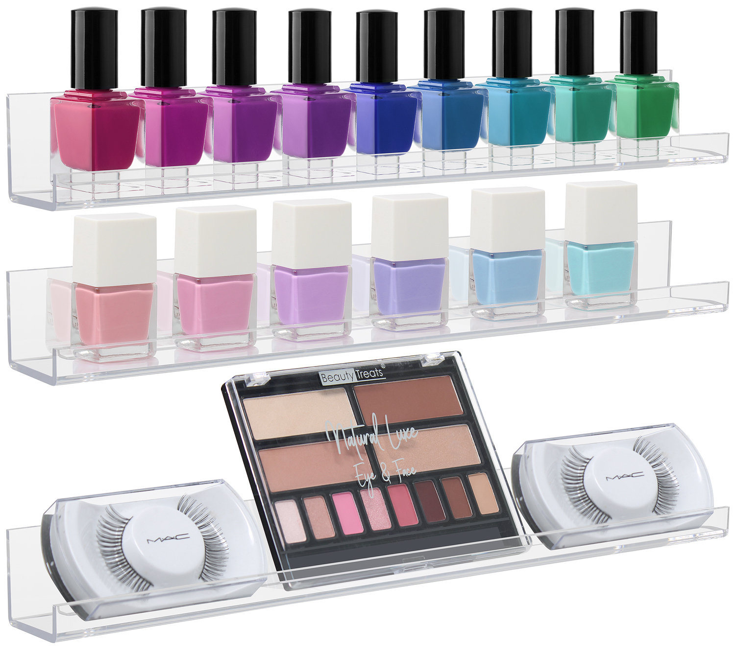 Sorbus Acrylic Nail Polish Rack Organizer (3Pack) Wayfair