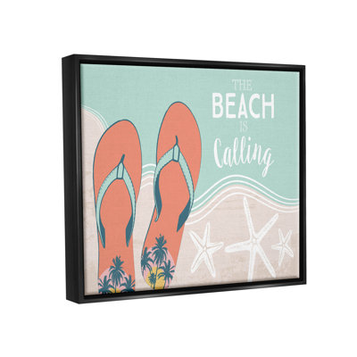 " Beach Is Calling Flip Flops Shore " by Arrolynn Weiderhold