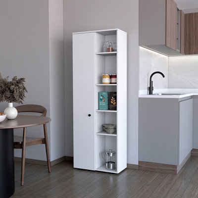 Garde-manger à 1 porte blanc