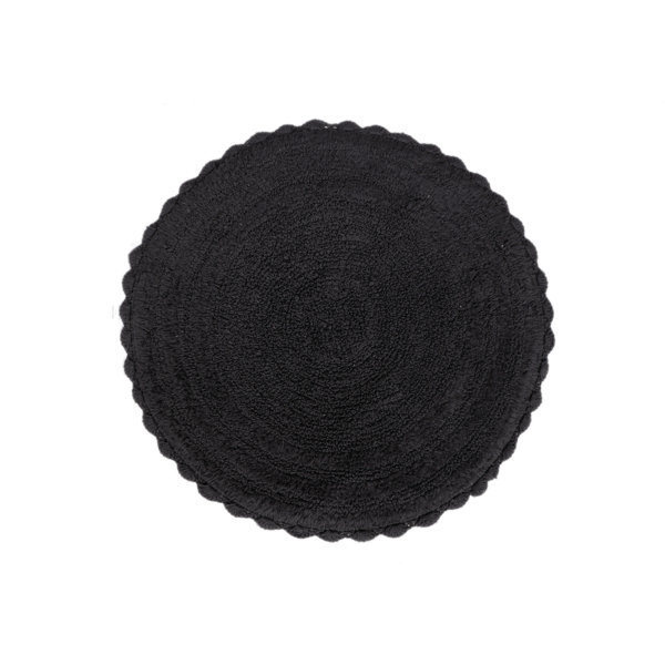 Boho Bathroom Rugs Semicircular,Cute Bohemian Half Circle Bath Mat