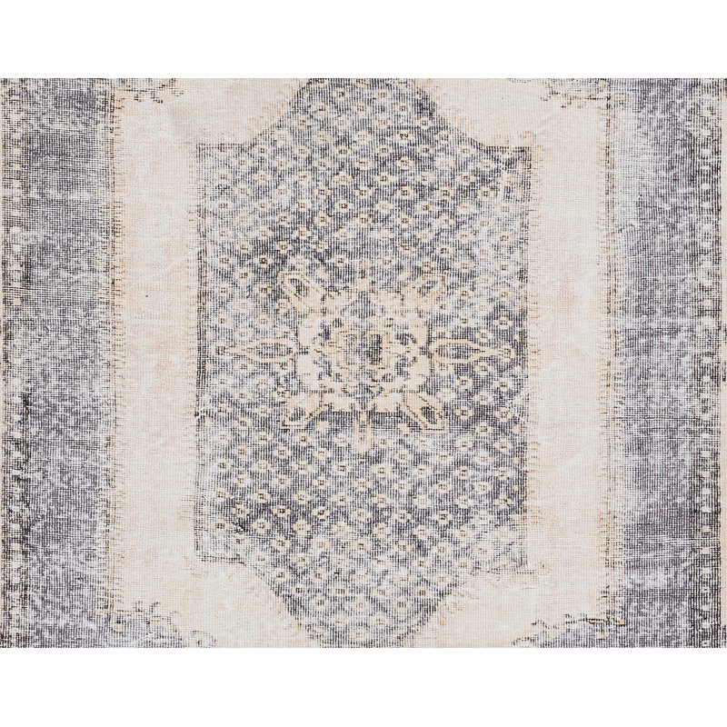 Tapis oriental gris / beige Geraud, Rectangle 3 pi x 5 pi