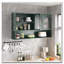 Armoire murale en verre à quatre portes
