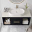 Meuble-lavabo mural avec lavabo ovale en céramique-2114973073