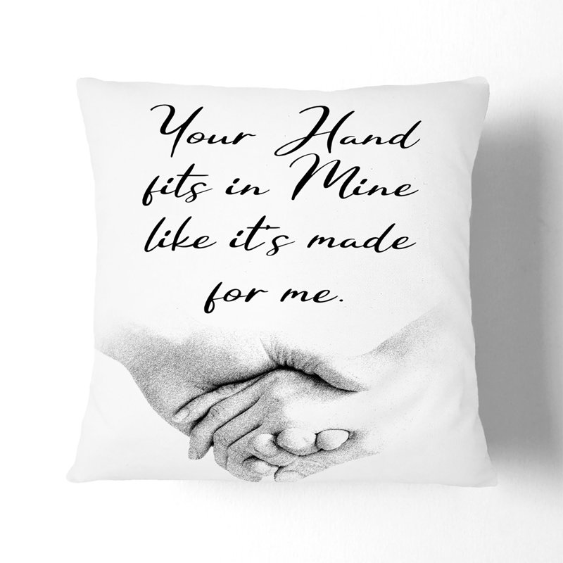 Square Cushion, Black, 40cm H x 40cm W x 15cm D