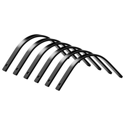 Dents de roche pour roche, paquet de 6 dents de rechange de 1 po x 5/16 po pour montage de paysage, 1 trou de boulon, pièces de rechange pour dents de gravier en acier traité à haute résistance et traité thermiquement