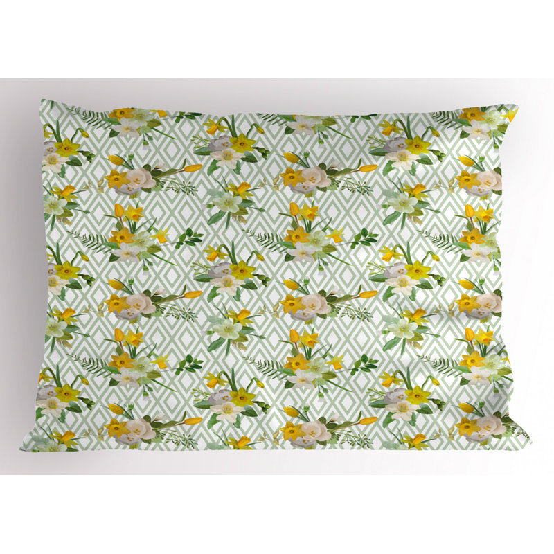 Polyester Floral Sham Set, Twin