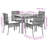 Bayou Breeze 5 Piece Patio Dining Set With Cushions Black Poly Rattan-1720676603-1720676606
