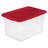64 Qt. Clear Plastic Latching Lid Storage Bin Container Tote