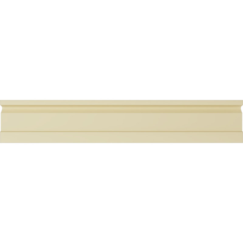 Primed White Geometric Polyurethane Crown Moulding Sample