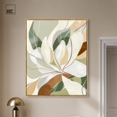 «Leaf Prints I Canvas», art floral coloré par Art Remedy
