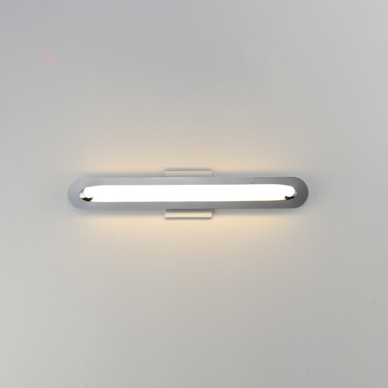 Deiontay Single Light Steel Dimmable LED Flush Mounted Sconce, 3.25" H x 24" W x 4" D, Gold