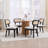 Rattan Dining Chairs Farmhouse Dining Room Chairs Wooden Kitchen Chairs Side Chairs With Cane Backrests-255092452