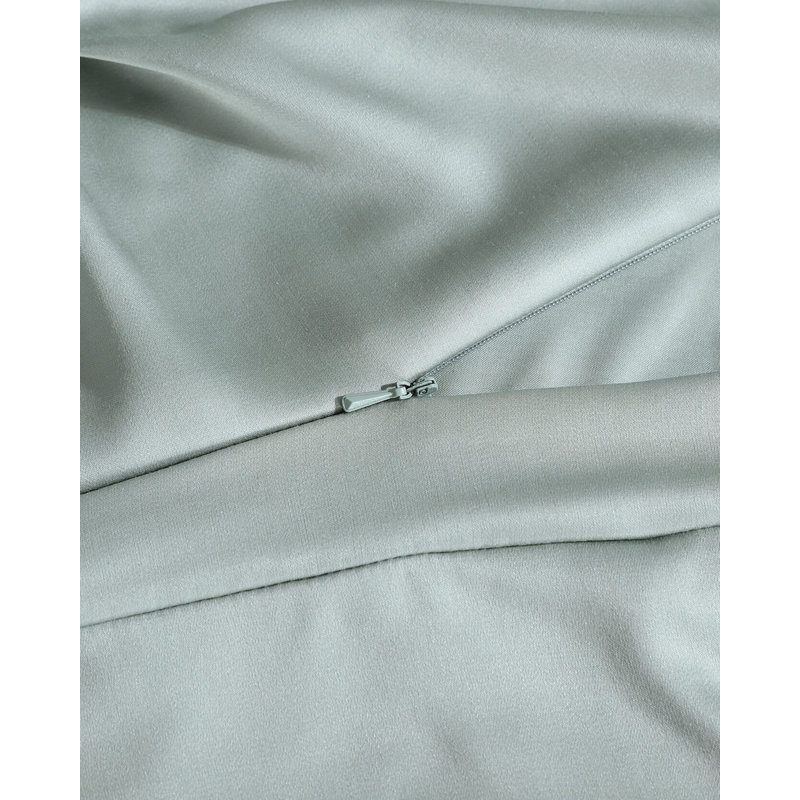 Housse de couette soyeuse Lyocell, Housse de couette pour très grand lit, Gris ardoise