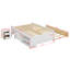  Structure de lit double Altona avec lit gigogne, 2 tiroirs, tablettes et table de chevet-1146151772