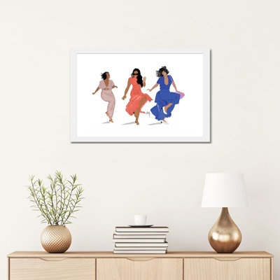 « 3 Brown Girls » par Nicholls Kobi, reproduction d’art
