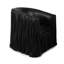 Leather Fringe Swivel Occasional Chair
