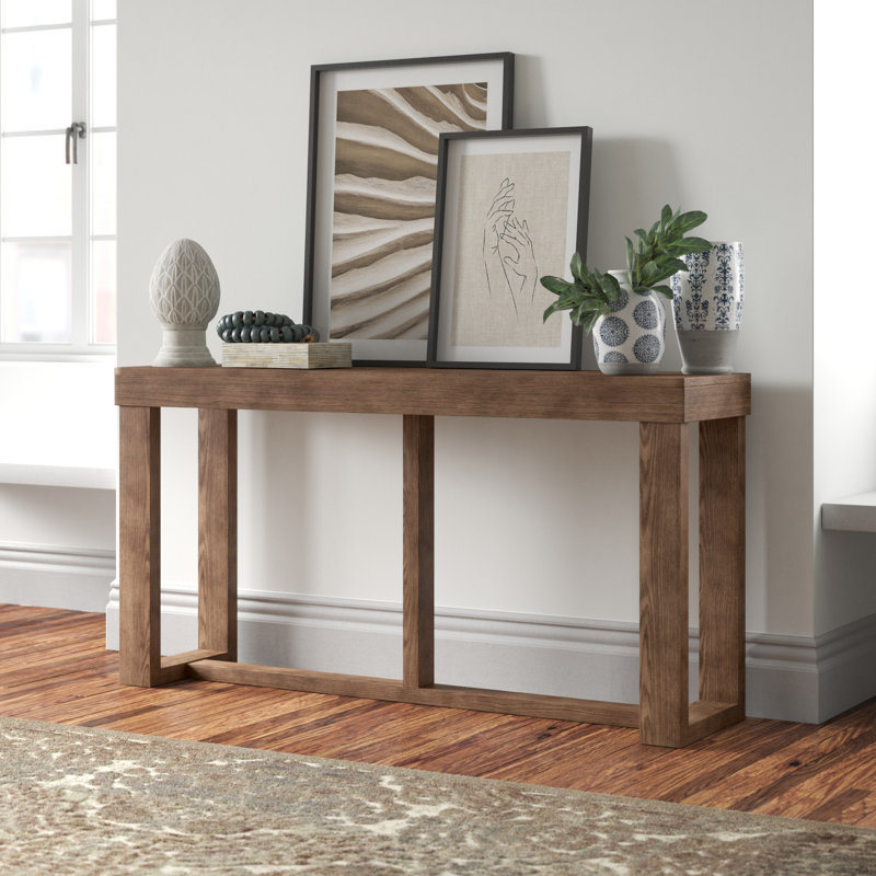 Esmont 64'' Console Table, Gray/Brown