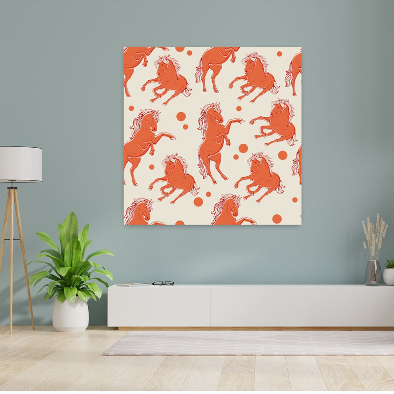Energetic Horse, 48" H x 48" W
