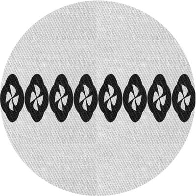 Tapis gris/crème tissé à la machine