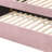 Pink Velvet Daybed W/Trundle (Twin)-1440083070