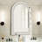 Glass Arch Wall Mirror
