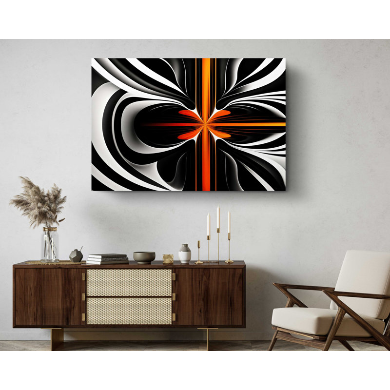 Endless Life Modern Abstract Illusion Design On Canvas Print, 16" H x 24" W
