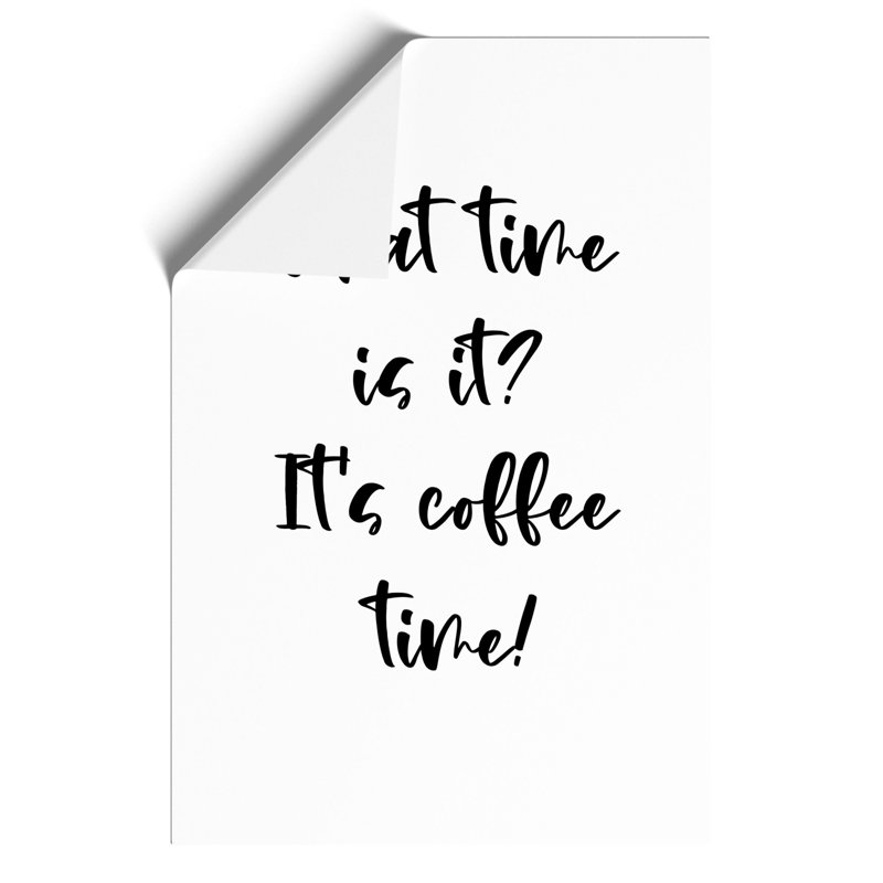 Coffe Time - Frameless Print, 84cm H x 59cm W x 0.1cm D