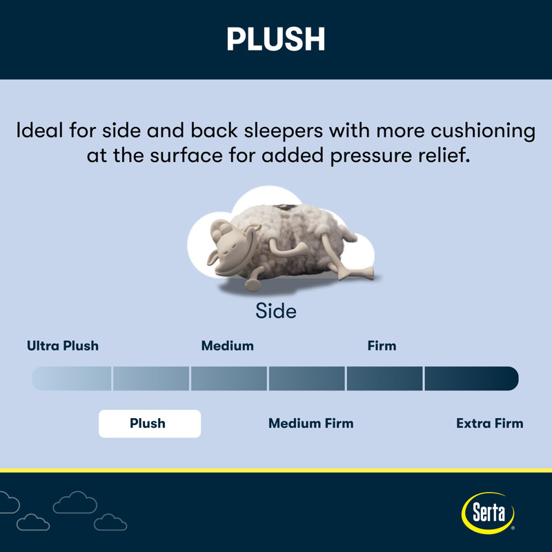 Serta Five Star Mattress Sleep to Go Plush Pillow Top Mattress in a Box, King, 10"