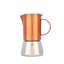 3pc Espresso Set with 4-Cup Copper Espresso Coffee Maker and Two Coffee Mugs